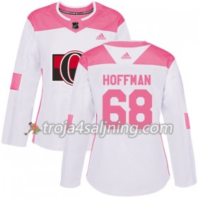 Ottawa Senators tröja Mike Hoffman 68 Vit 2017-2018 Adidas Rosa Fashion Authentic - Dame NHL Tröjor